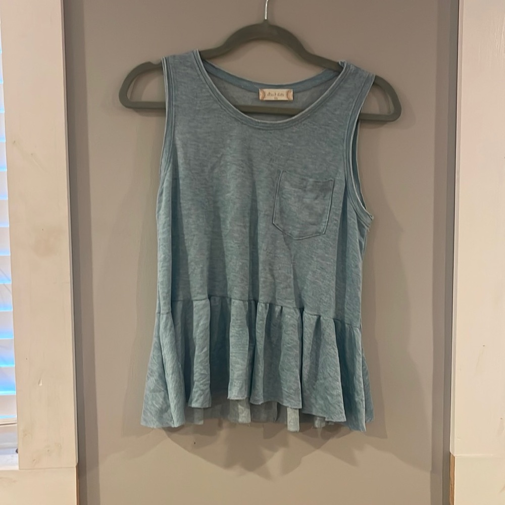 Blue, tank top